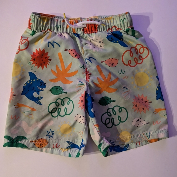 5T Boys Swim Bundle - 3 bathing suits + 1 rash guard - Picture 2 of 9